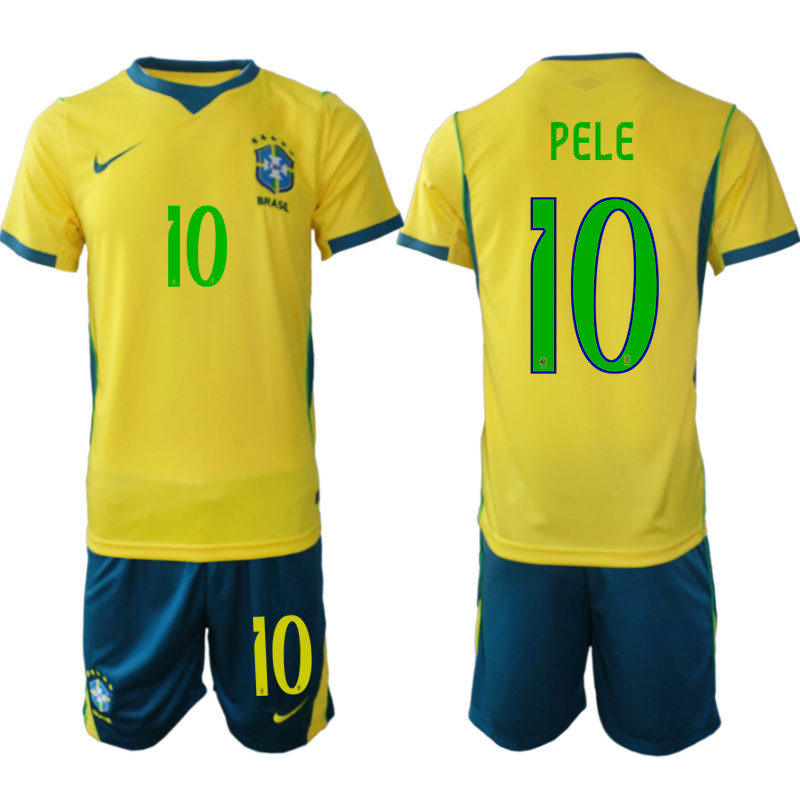 Men Brazil home #7 style 2026 World Cup Soccer jersey